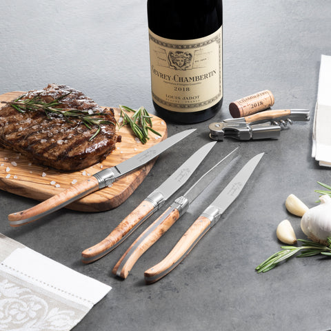 Au Nain Laguiole Sommelier Olive Wood Corkscrew