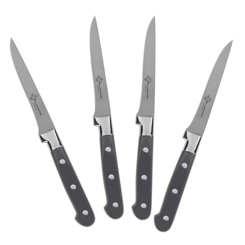 Au Nain, Set of 4 Prince Gastronome Steak Knives with Pewter Handles