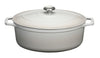 Chasseur 5.3-Quart Enameled Cast Iron Oval Dutch Oven – Macadamia Cream