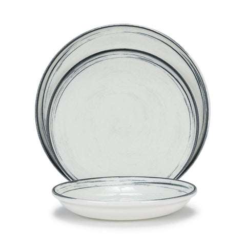 French Home, Water's Edge, Porcelain 12-Piece Dinnerware Set