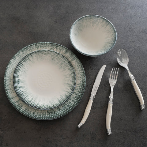 French Home 12-Piece Iceberg Porcelain Dinnerware Set