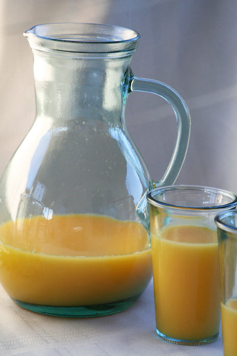 French Home Recycled Glass 5-Piece Urban Pitcher & Tumblers Set