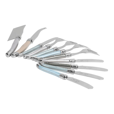 French Home Ultimate 11-Piece Laguiole Charcuterie Set with Mother of Pearl Handles