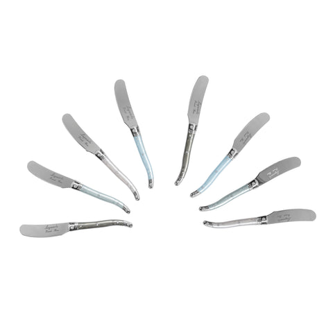 French Home 8-Piece Laguiole Spreader Set with Mother of Pearl Handles