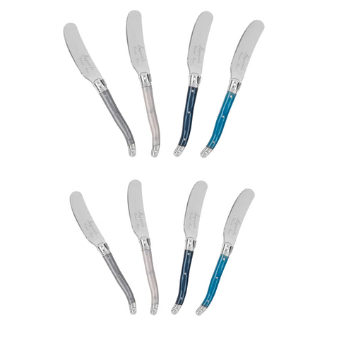 French Home 8-Piece Laguiole Spreader Set - Coastal Frost