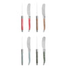 French Home 8-Piece Laguiole Spreader Set - Holly Berry