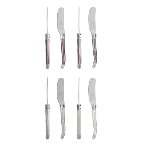 French Home 8-Piece Laguiole Spreader Set - Warm Spice