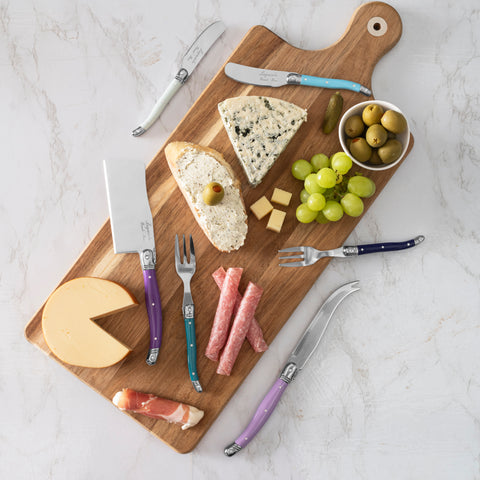 French Home 11-Piece Laguiole Charcuterie Set - Plum Rose