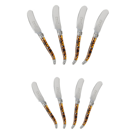 French Home Laguiole 8-Piece Tortoise Shell Spreader Set