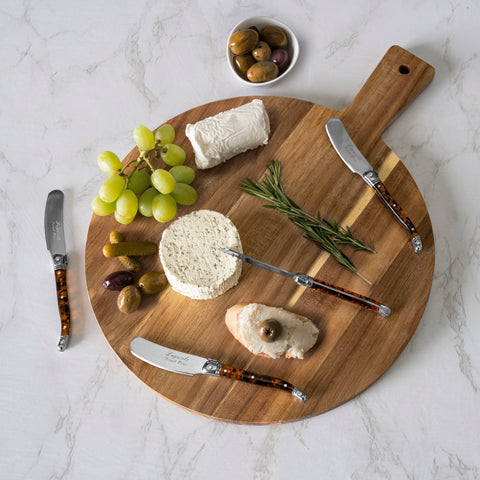 French Home Laguiole 8-Piece Tortoise Shell Spreader Set