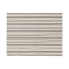 French Home Set of 4 Black and Cream Multi-Striped Placemats