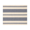 French Home Set of 4 Blue and Cream Striped Placemats