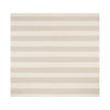 French Home 71" x 95" Cream and Tan Striped Tablecloth