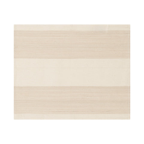French Home Set of 4 Cream and Tan Striped Placemats