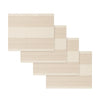 French Home Set of 4 Cream and Tan Striped Placemats