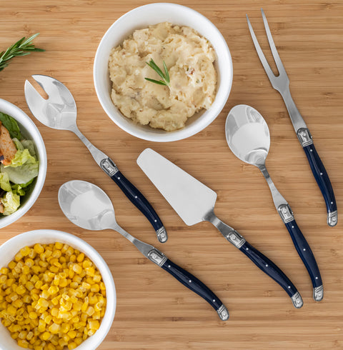 French Home 5-Piece Laguiole Hostess Set - Navy Blue