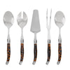 French Home 5-Piece Laguiole Tortoise Shell Hostess Set