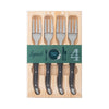 French Home Laguiole Cake Forks, Set of 4, Navy