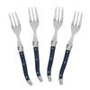 French Home Laguiole Cake Forks, Set of 4, Navy