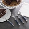 French Home Laguiole Cake Forks, Set of 4, Navy