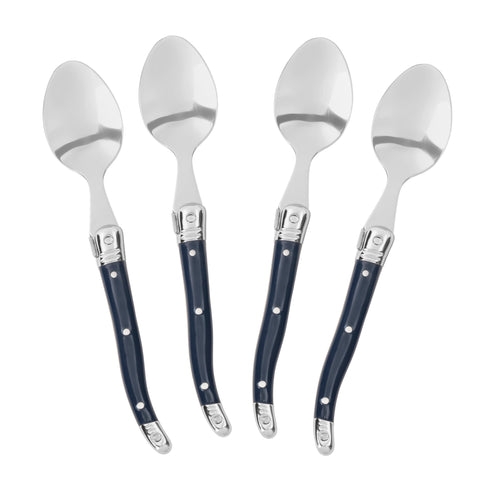 French Home Laguiole Coffee Spoons, Set of 4, Navy