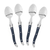 French Home Laguiole Coffee Spoons, Set of 4, Navy