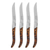 French Home Tortoise Shell 4-Piece Laguiole Connoisseur Steak Knife Set
