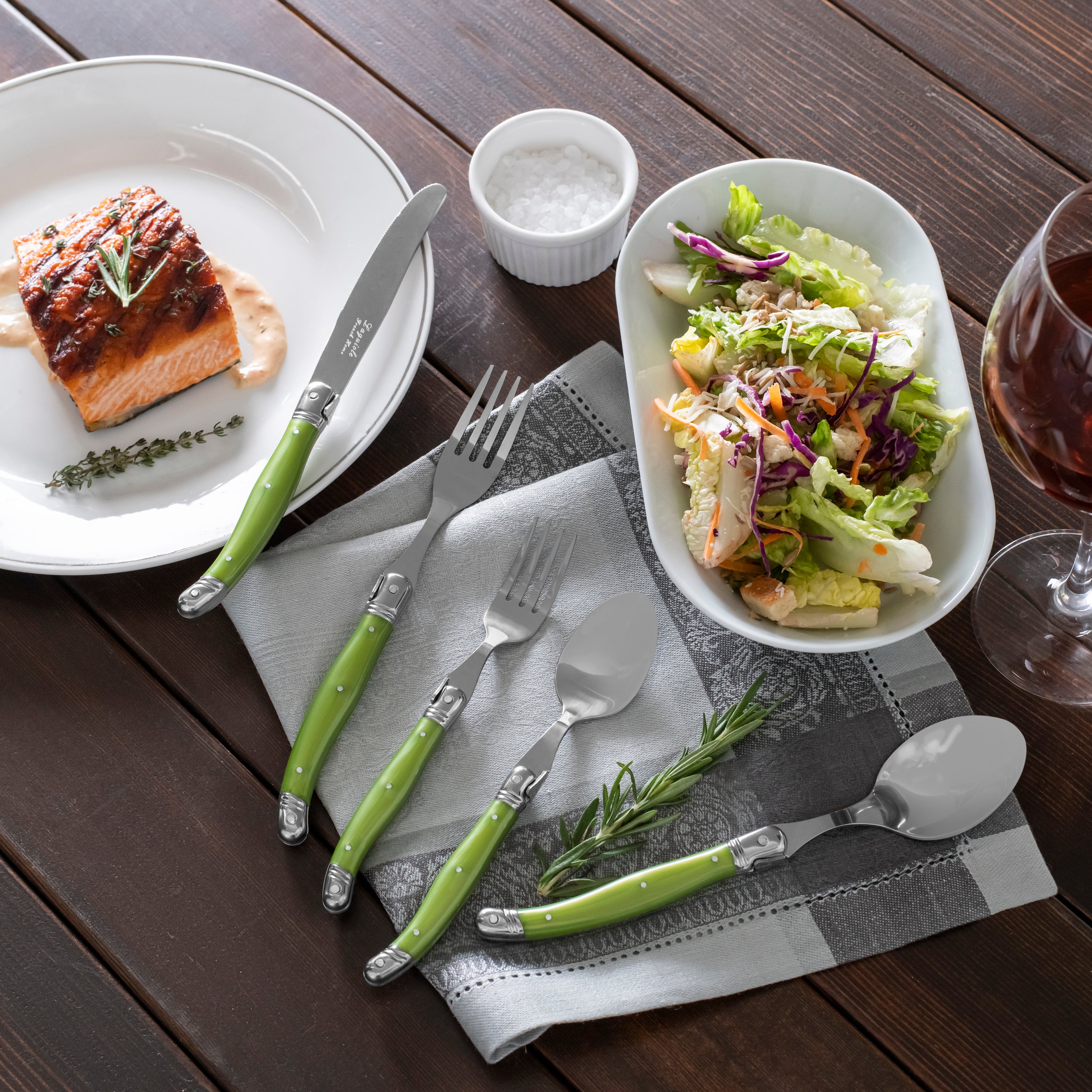 French Home 20-Piece Stainless-Steel Laguiole Flatware Set