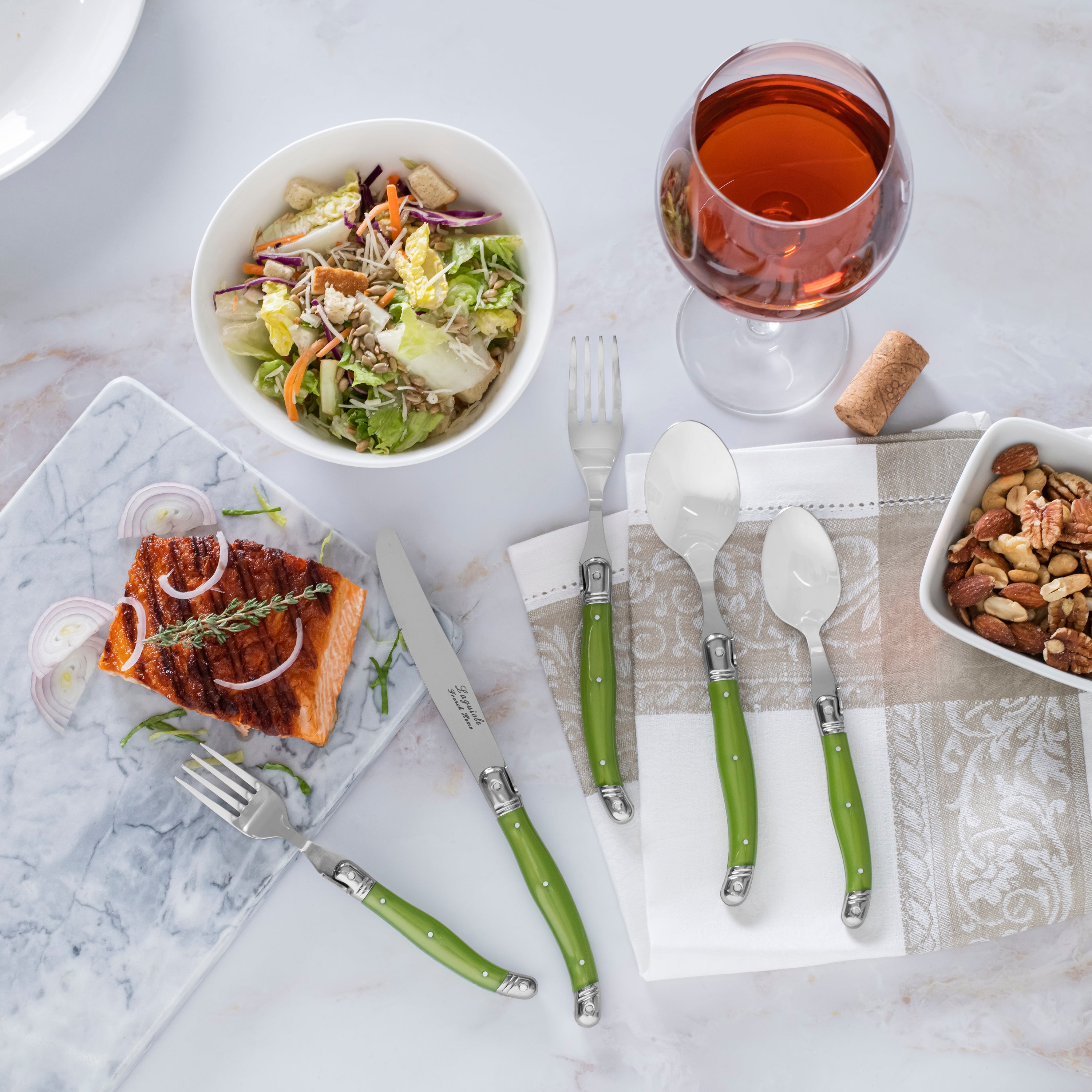 French Home 20-Piece Stainless-Steel Laguiole Flatware Set