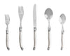 French Home 20-Piece Laguiole Flatware Set, Service for 4, Pewter
