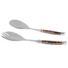 French Home 2-Piece Set of Laguiole Connoisseur Tortoise Shell Salad Servers