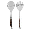French Home 2-Piece Set of Laguiole Connoisseur Tortoise Shell Salad Servers