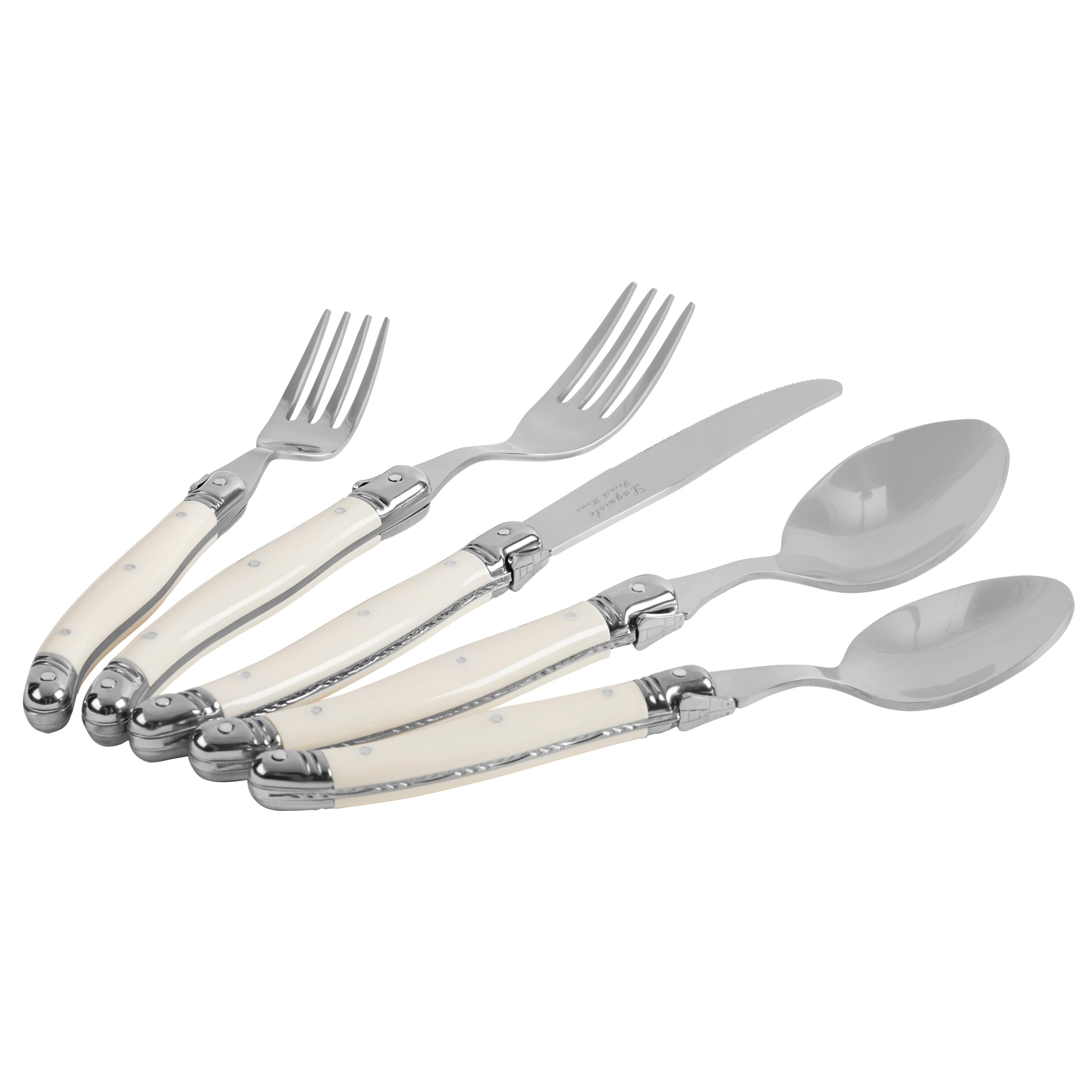 French Home Laguiole Connoisseur 20-Piece 18/10 Stainless-Steel