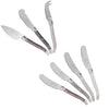 French Home 7-Piece Laguiole Cheese Knives and Spreaders - Warm Spice