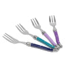 French Home Set of 4 Cake Forks - Plum Rose