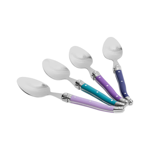 French Home Set of 4 Coffee Spoons - Plum Rose