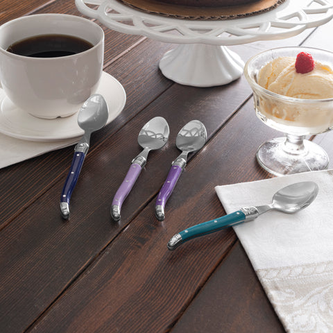 French Home Set of 4 Coffee Spoons - Plum Rose