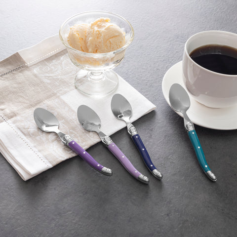 French Home Set of 4 Coffee Spoons - Plum Rose