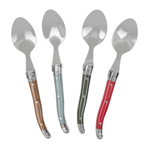 French Home Set of 4 Coffee Spoons - Holly Berry