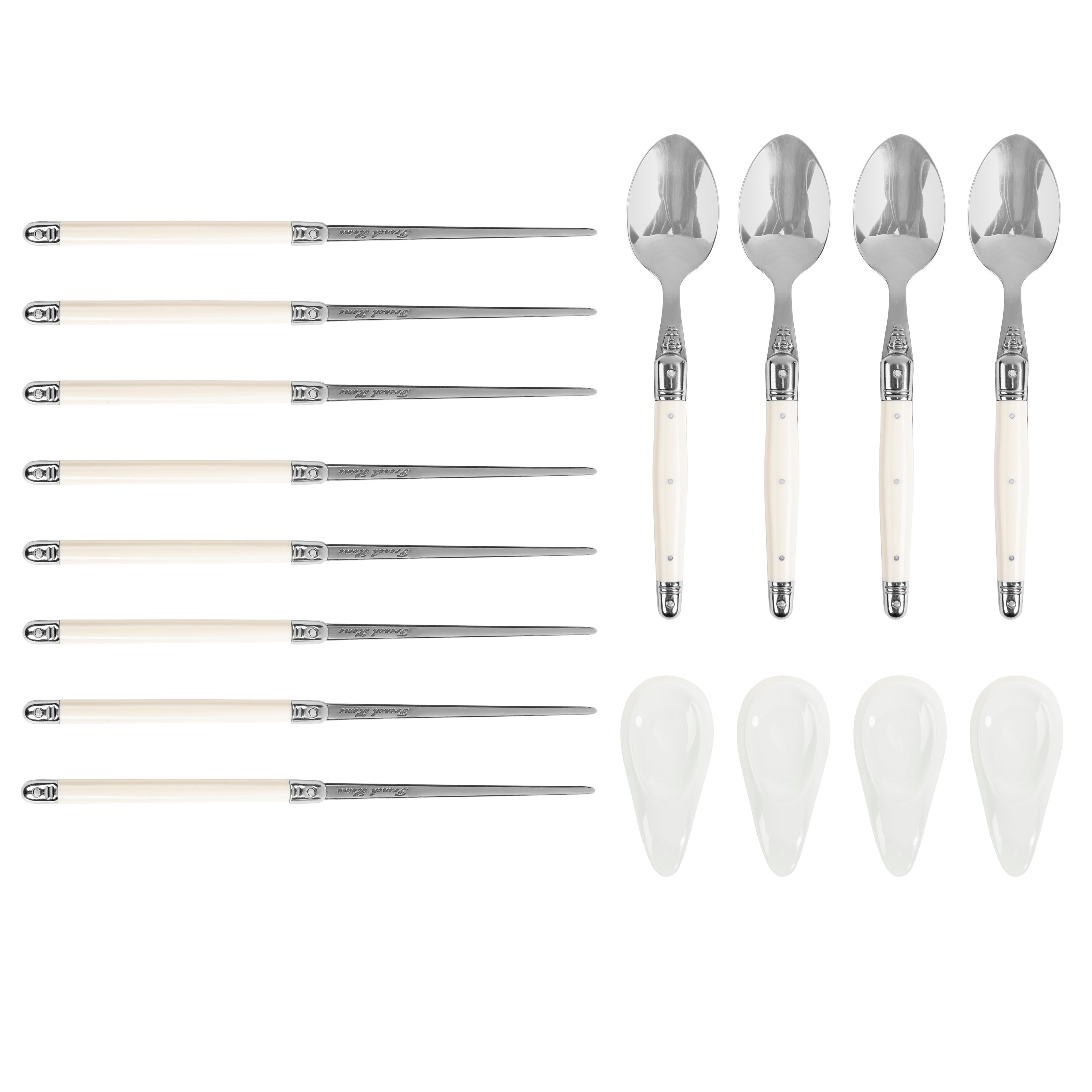 French Home Chopsticks, Spoons and Ceramic Rests - Thumbnail 2