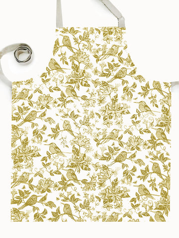 French Home Honeysuckle Apron - Chartreuse