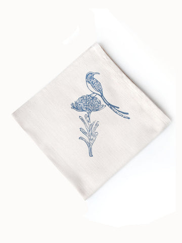 French Home Set of 4 Sugarbird Napkins - Indigo