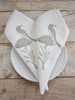 French Home Set of 4 Sugarbird Napkins - Sage