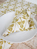 French Home Set of 4 Orchid Napkins - Chartreuse