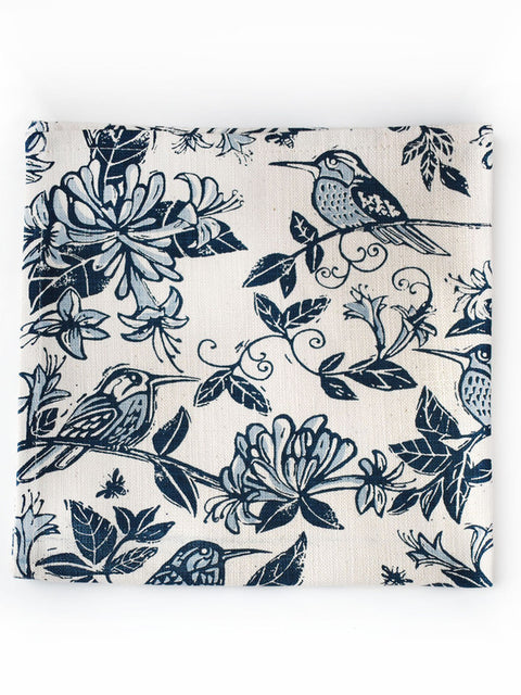 French Home Set of 4 Honeysuckle Napkins - Indigo