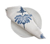French Home Set of 4 Tropical Garden Napkins – Indigo and Sky