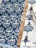 French Home Botanical Table Runner – Indigo