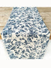 French Home Honeysuckle Table Runner - Indigo