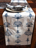 French Home Tropical Garden Table Runner - Indigo and Sky