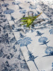 French Home Tropical Garden Table Runner - Indigo and Sky